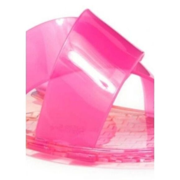 New Abound Nordstrom Pink Blue Ombre Jelly Retro Crisscross Jessah Slide size 8 - Picture 4 of 5